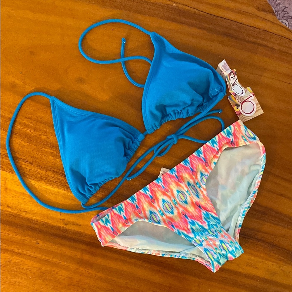 Brand New OP Multicolor Bikini Set
